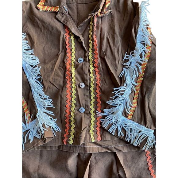 Vintage boys, Native American Halloween costume size 4/5 - Picture 4 of 6